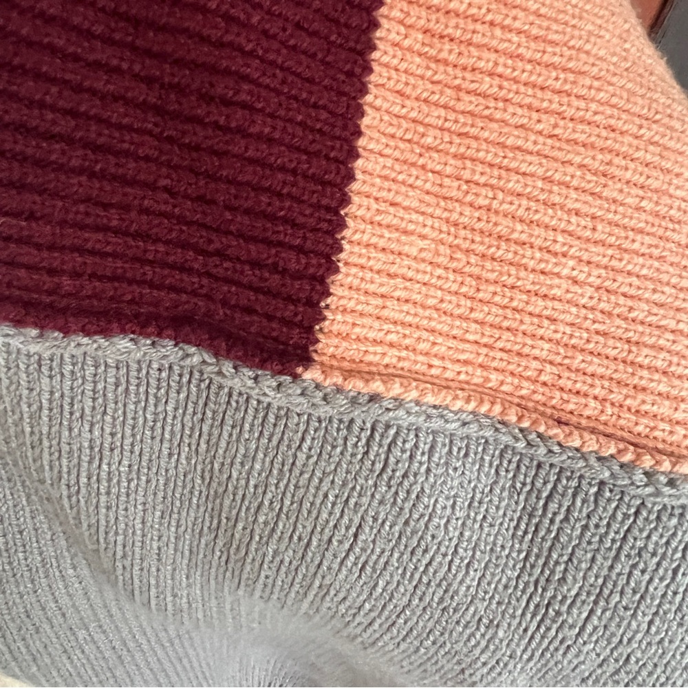 Free People Easy Street Colorblock Sweater Sz S - Picture 13 of 13